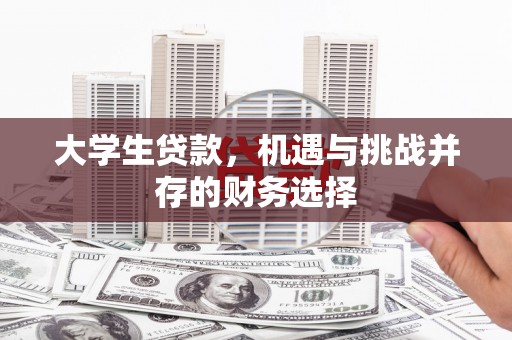 武清大学生贷款，机遇与挑战并存的财务选择