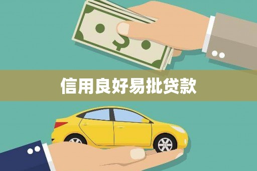 武清信用良好易批贷款