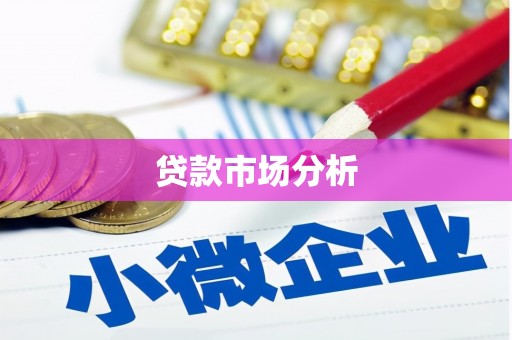 武清贷款市场分析