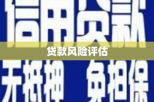 武清贷款风险评估