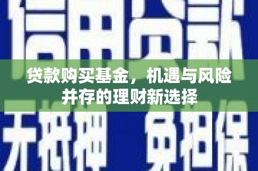武清贷款购买基金，机遇与风险并存的理财新选择