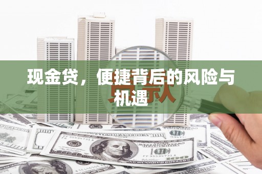武清现金贷，便捷背后的风险与机遇