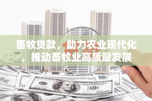 武清畜牧贷款，助力农业现代化，推动畜牧业高质量发展