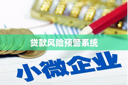 武清贷款风险预警系统