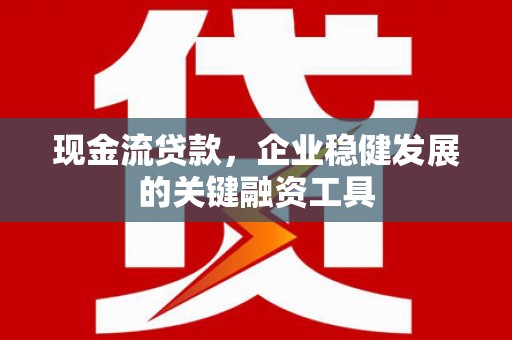 武清现金流贷款，企业稳健发展的关键融资工具