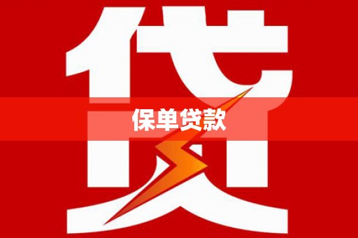 武清保单贷款