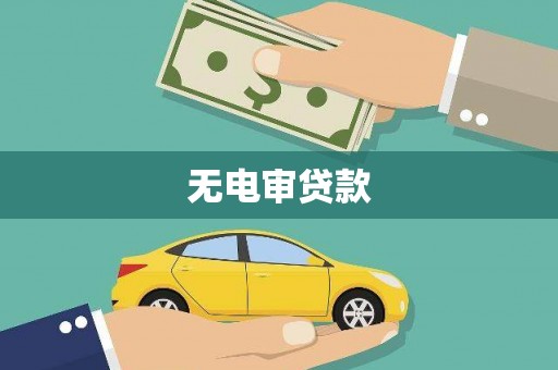 武清无电审贷款
