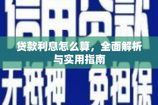 武清贷款利息怎么算，全面解析与实用指南