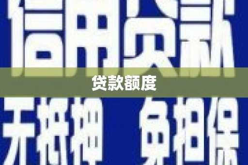武清贷款额度