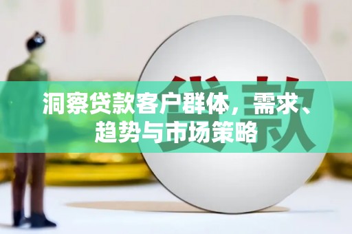 武清洞察贷款客户群体，需求、趋势与市场策略