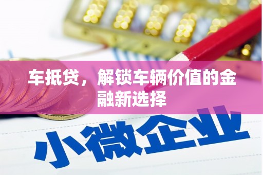武清车抵贷，解锁车辆价值的金融新选择