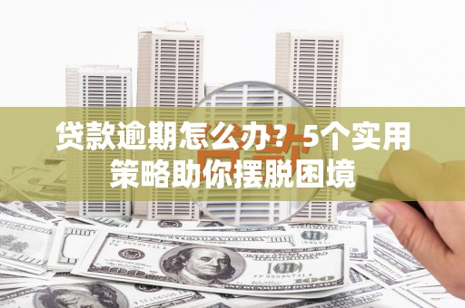 武清贷款逾期怎么办？5个实用策略助你摆脱困境