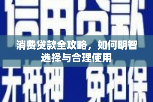 武清消费贷款全攻略，如何明智选择与合理使用