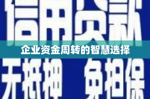武清企业资金周转的智慧选择
