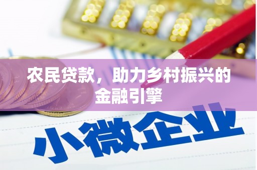 武清农民贷款，助力乡村振兴的金融引擎