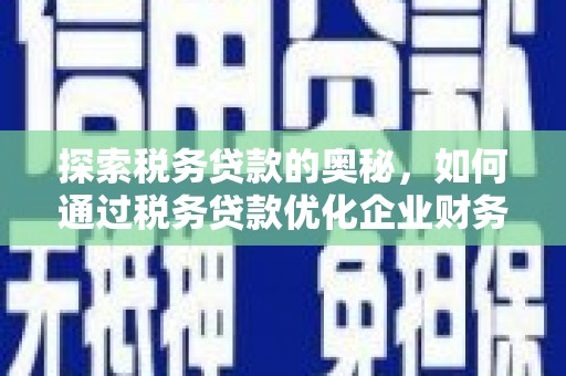 武清探索税务贷款的奥秘，如何通过税务贷款优化企业财务