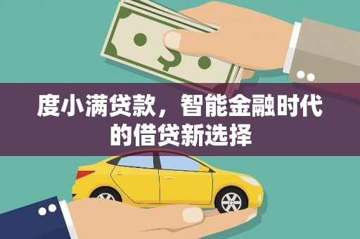 武清度小满贷款，智能金融时代的借贷新选择