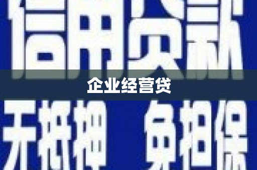武清企业经营贷