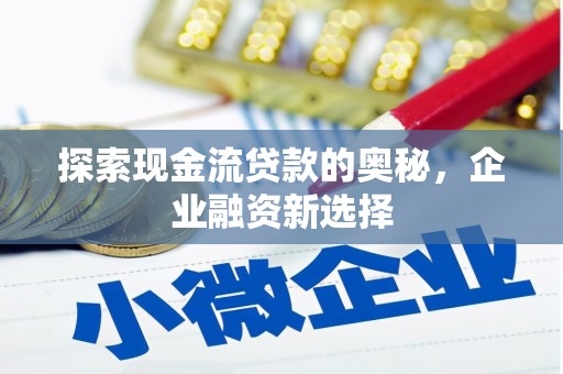 武清探索现金流贷款的奥秘，企业融资新选择