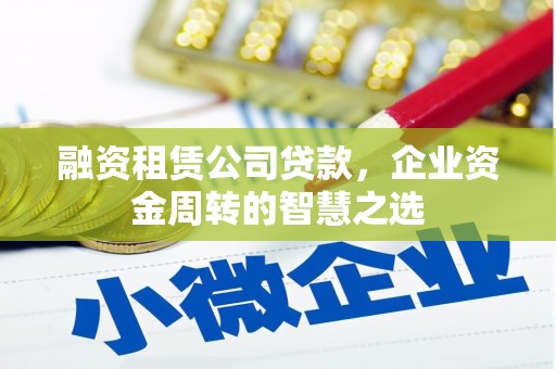 武清融资租赁公司贷款，企业资金周转的智慧之选