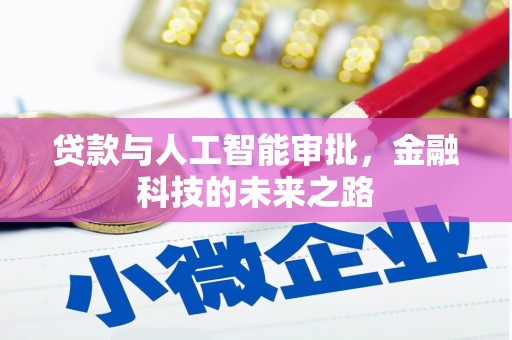 武清贷款与人工智能审批，金融科技的未来之路