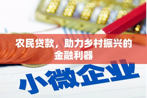 武清农民贷款，助力乡村振兴的金融利器