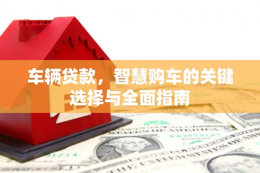 武清车辆贷款，智慧购车的关键选择与全面指南