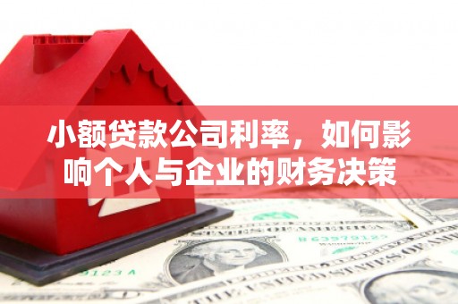 武清小额贷款公司利率，如何影响个人与企业的财务决策