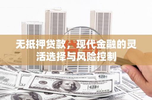 武清无抵押贷款，现代金融的灵活选择与风险控制