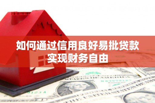 武清如何通过信用良好易批贷款实现财务自由