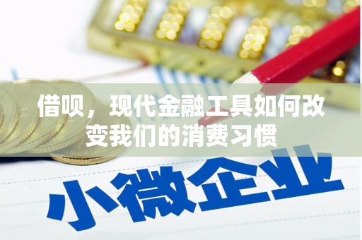 武清借呗，现代金融工具如何改变我们的消费习惯