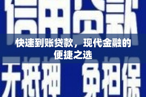 武清快速到账贷款，现代金融的便捷之选