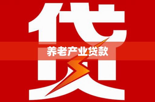 武清养老产业贷款