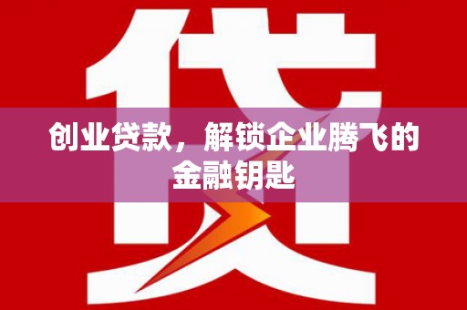 武清创业贷款，解锁企业腾飞的金融钥匙