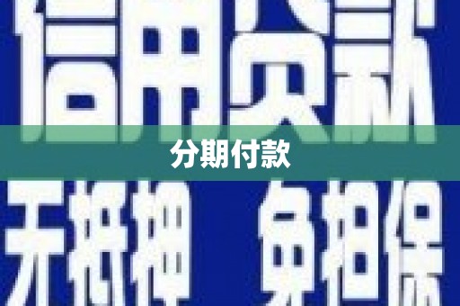 武清分期付款