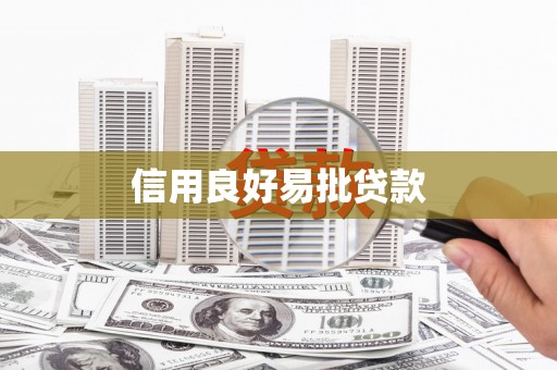 武清信用良好易批贷款