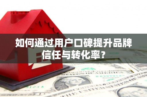 武清如何通过用户口碑提升品牌信任与转化率？