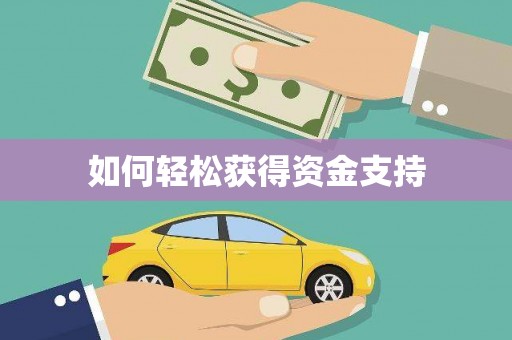 武清如何轻松获得资金支持