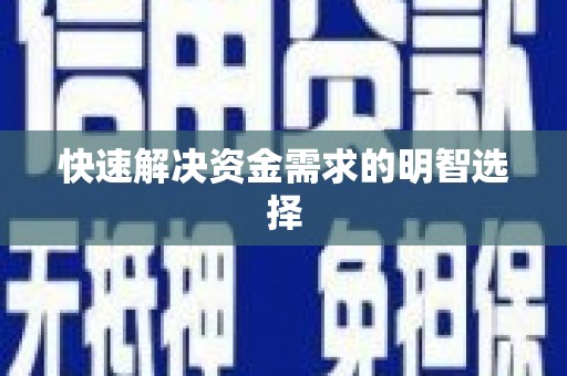武清快速解决资金需求的明智选择