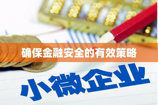 武清确保金融安全的有效策略