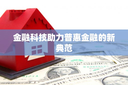 武清金融科技助力普惠金融的新典范