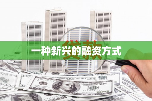 武清一种新兴的融资方式