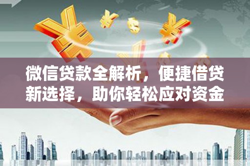 武清微信贷款全解析，便捷借贷新选择，助你轻松应对资金需求